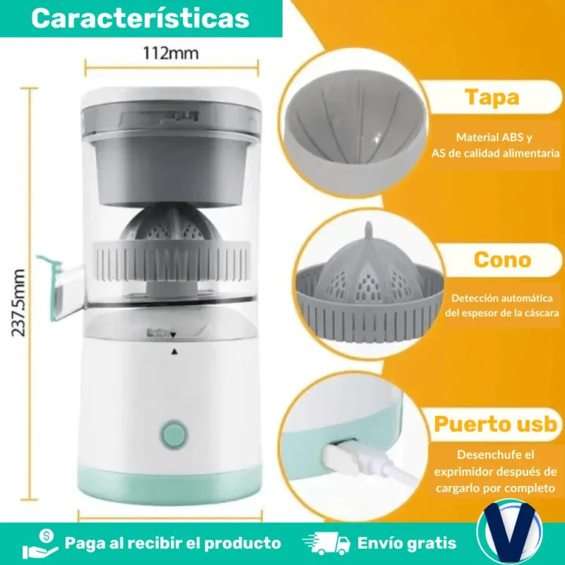 AUTOMATIC JUICER PRO™ Extractor eléctrico de jugos ultra rápido - Imagen 4