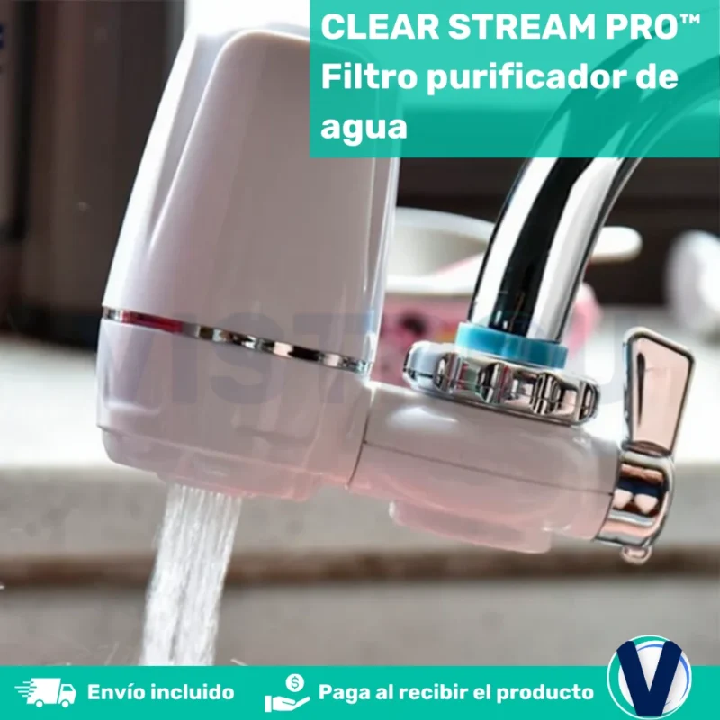 COMBO CLEAR STREAM PRO™ Filtro purificador de agua + Repuesto Grif - Imagen 2